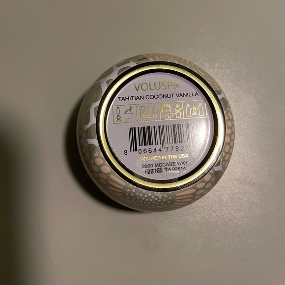 NEW- 0.9 oz/ 25.5 g Voluspa Tahitian Coconut Vanilla Mini Candle - Picture 4 of 6